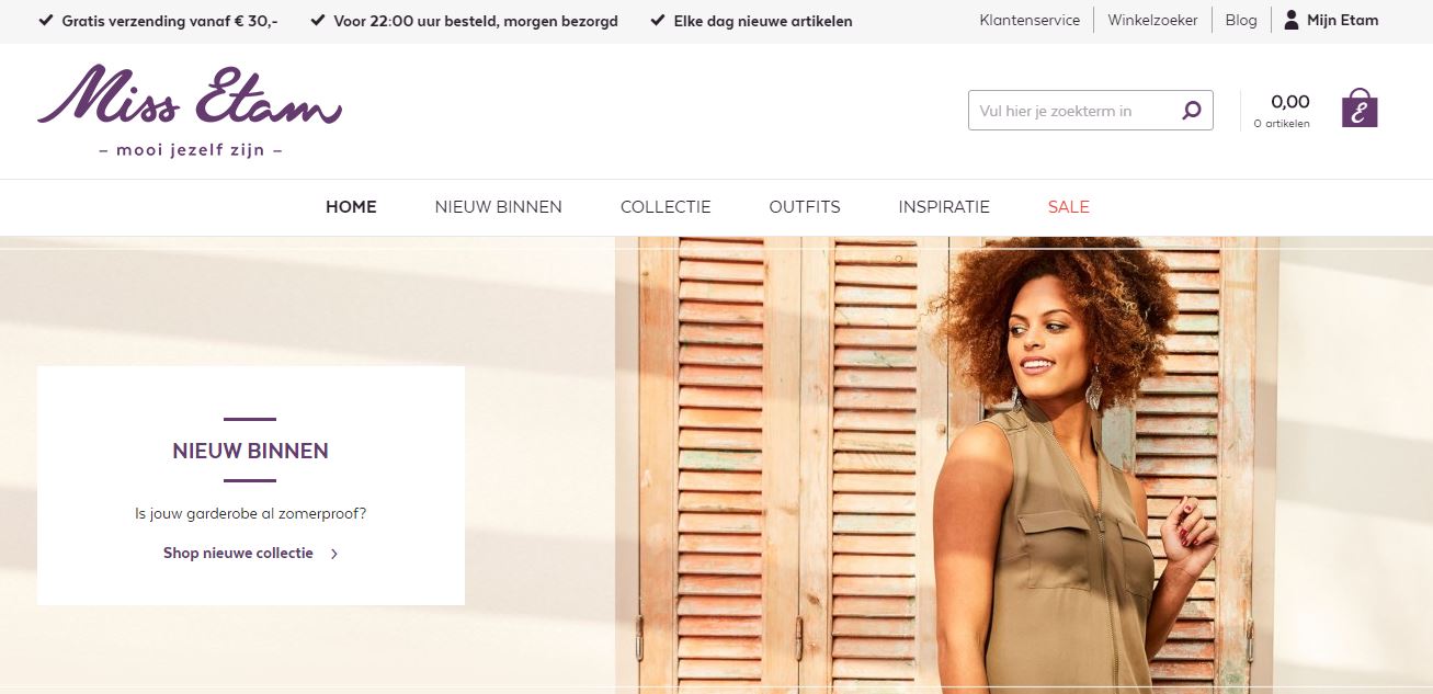 doe niet royalty schandaal Miss Etam lanceert nieuwe webwinkel | Twinkle