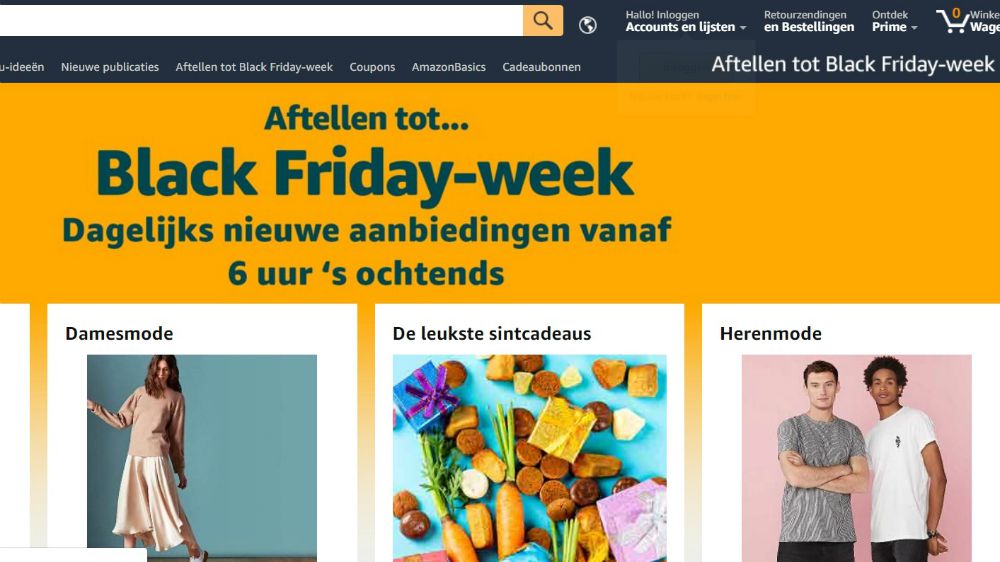 Amazon gaat voor een Black Friday-week