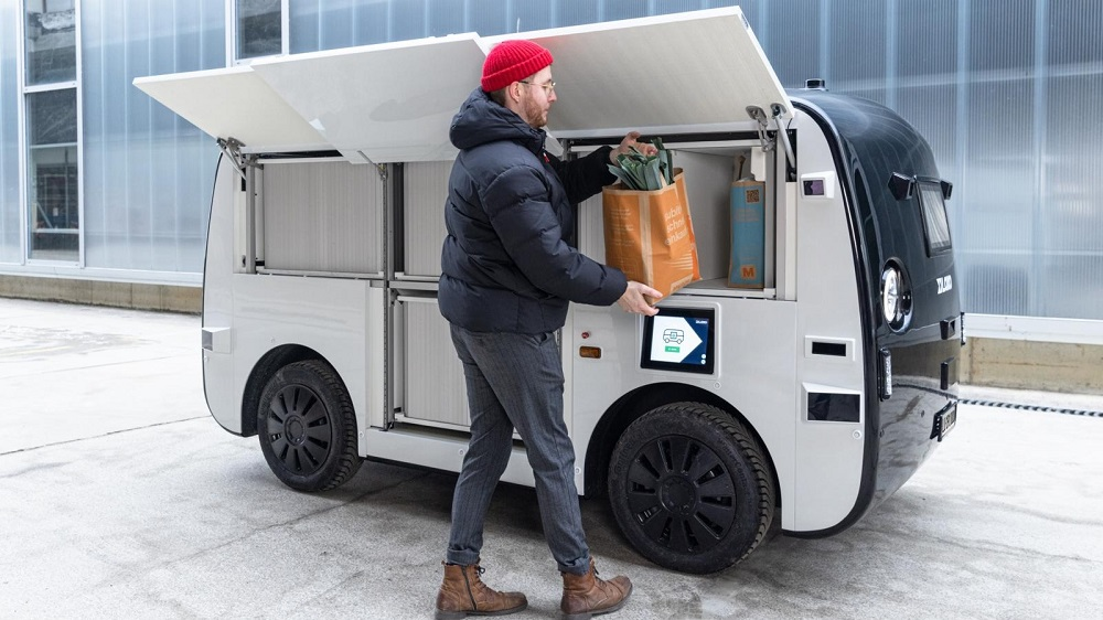 De Migros bezorgrobot staat voorlopig geparkeerd