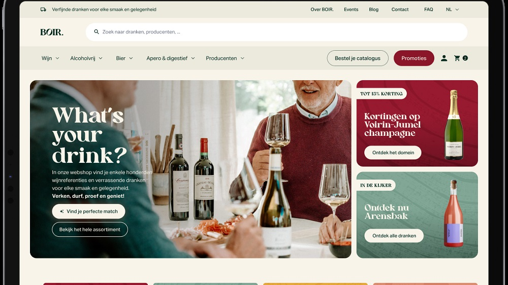 Colruyt start eigen drankenwebshop BOIR