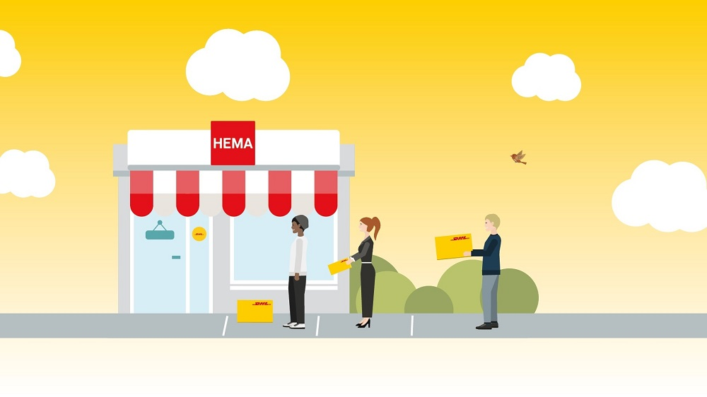 DHL opent 250 afhaalpunten bij Hema, en mikt op meer