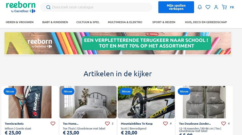 Carrefour lanceert binnenkort app voor tweedehandsartikelen