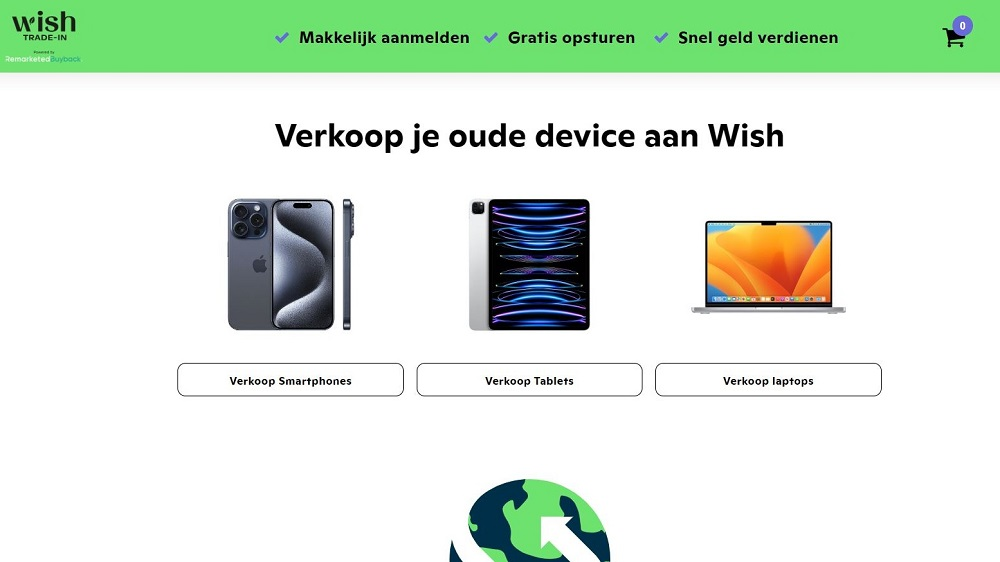 Wish biedt gereviseerde elektronica aan via nieuwe service
