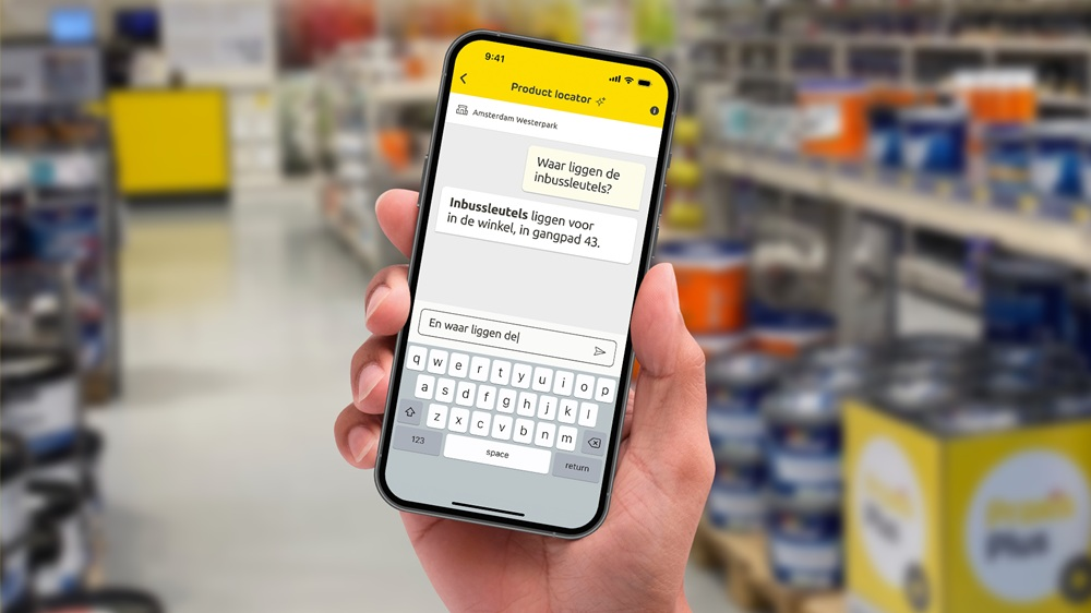 AI-functie in Praxis-app wijst direct naar het juiste schap