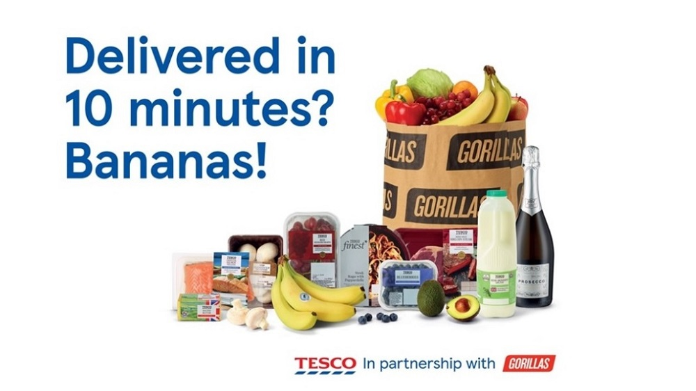 Gorillas zoekt samenwerking met Tesco