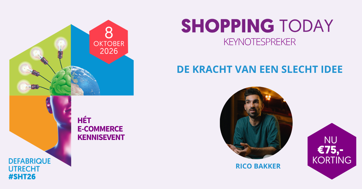 Rico Bakker eerste keynotespreker Shopping Today 2026