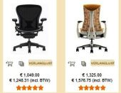 Geschil rond online-verkoop stoelen Herman Miller