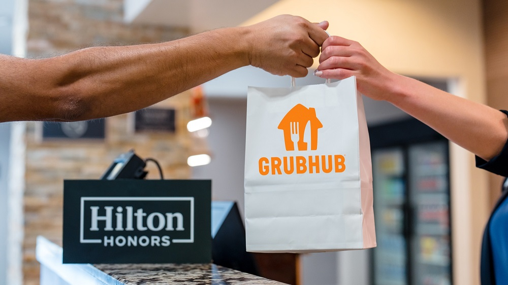 Op het menu: samenwerking tussen Grubhub en Hilton