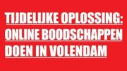 Dirk opent webwinkel door brand in Volendams filiaal