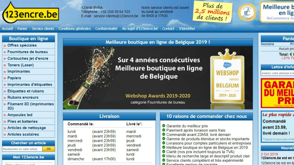 123inkt heeft website voor Franstalige Belgen