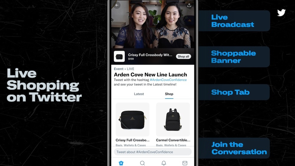 Twitter start met live shopping