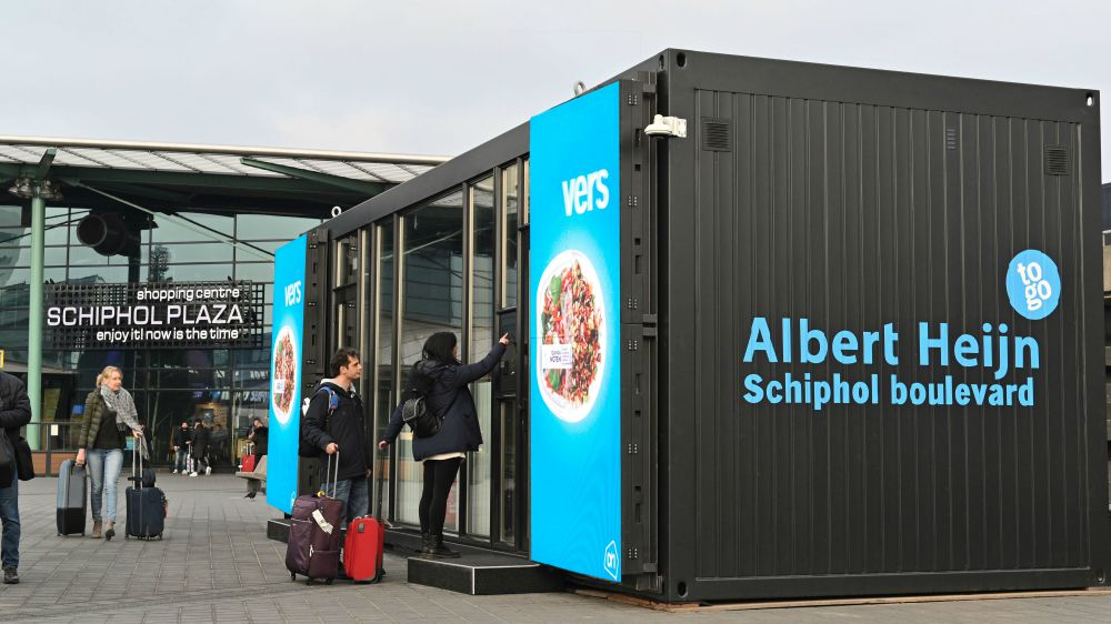 De digitale winkel van Albert Heijn staat nu op Schiphol
