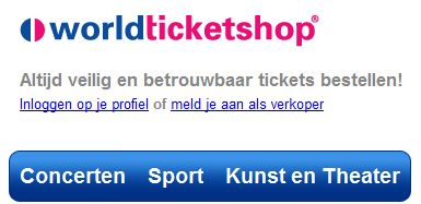 Worldticketshop.nl wordt eBay van de eventtickets