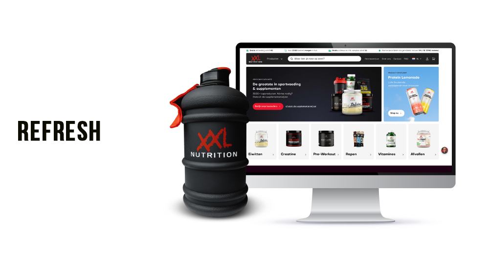 Het redesign van ... XXL Nutrition