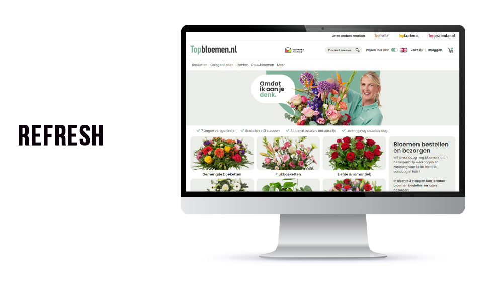 Het redesign van … Topbloemen.nl