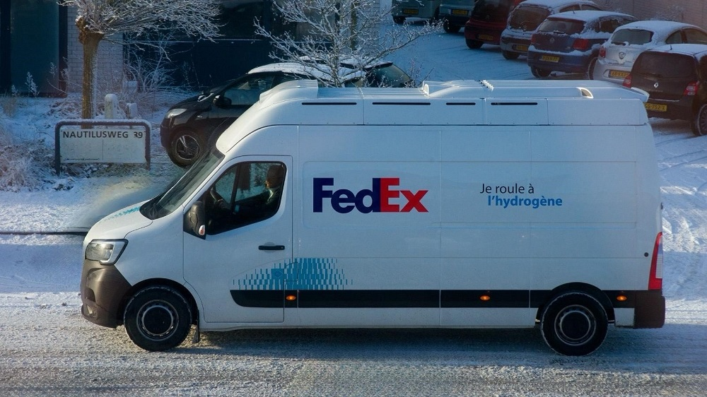 FedEx Express test rijden op waterstof in Utrecht